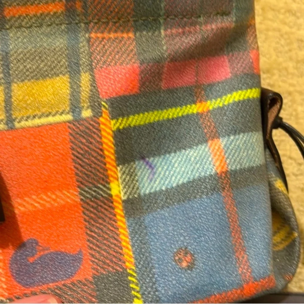 DOONEY & BURKE Plaid Tartan Handbag and Wallet Set - Multicolor, EUC